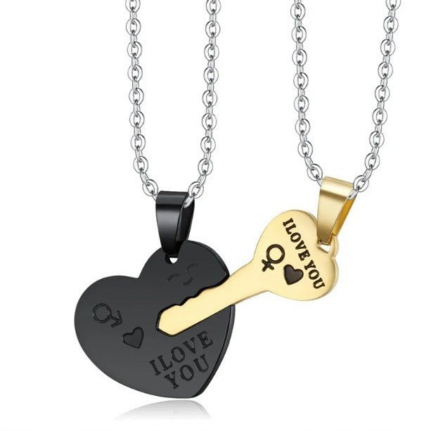 Love key for a couple and best friends
