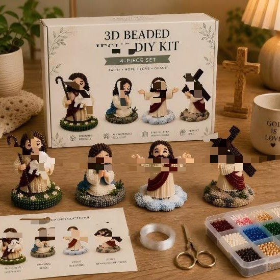 Petite 3D Beaded Animal Craft Kit (4 pieces)