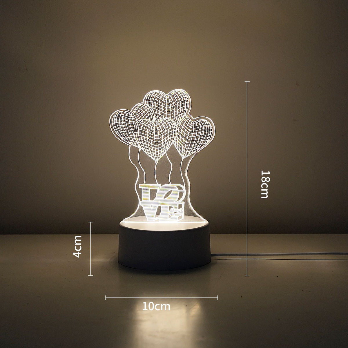 Luz nocturna LED creativa con caja de regalo
