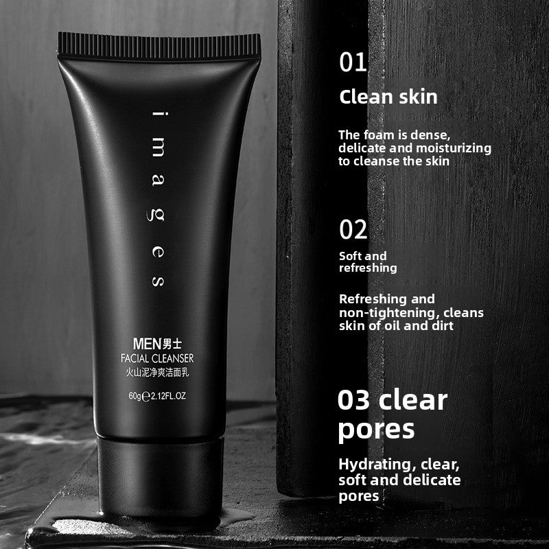 Volcanic Mud Facial Cleanser for Men