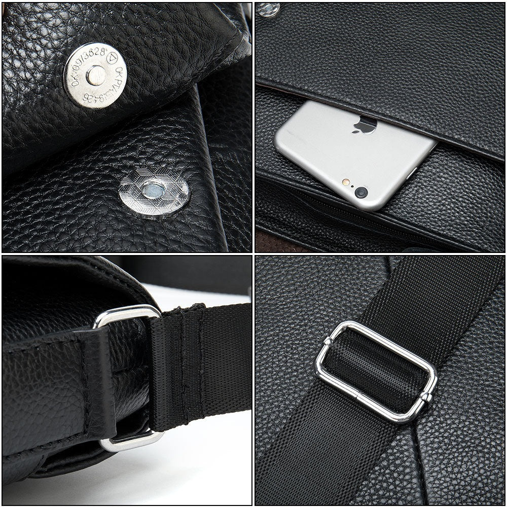 Cowhide Men Shoulder Bag