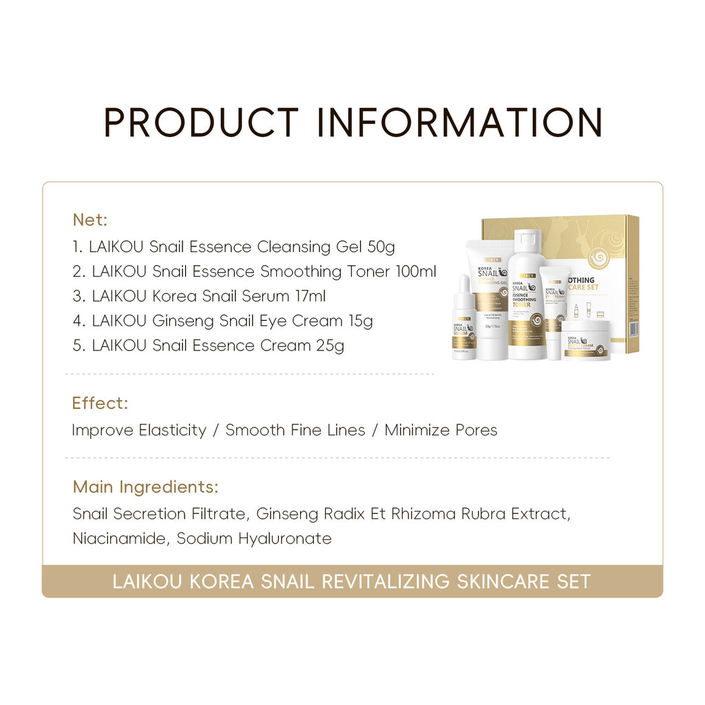 Snail Mucin Essence Korean Skin Care Set