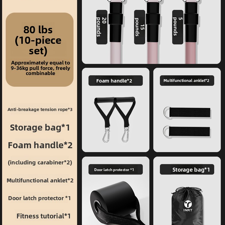 Adjustable Resistance Bands for Home Fitness