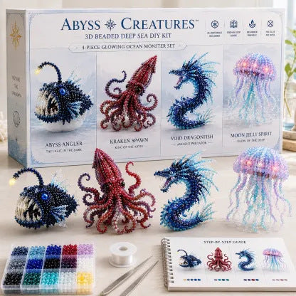 Petite 3D Beaded Animal Craft Kit (4 pieces)