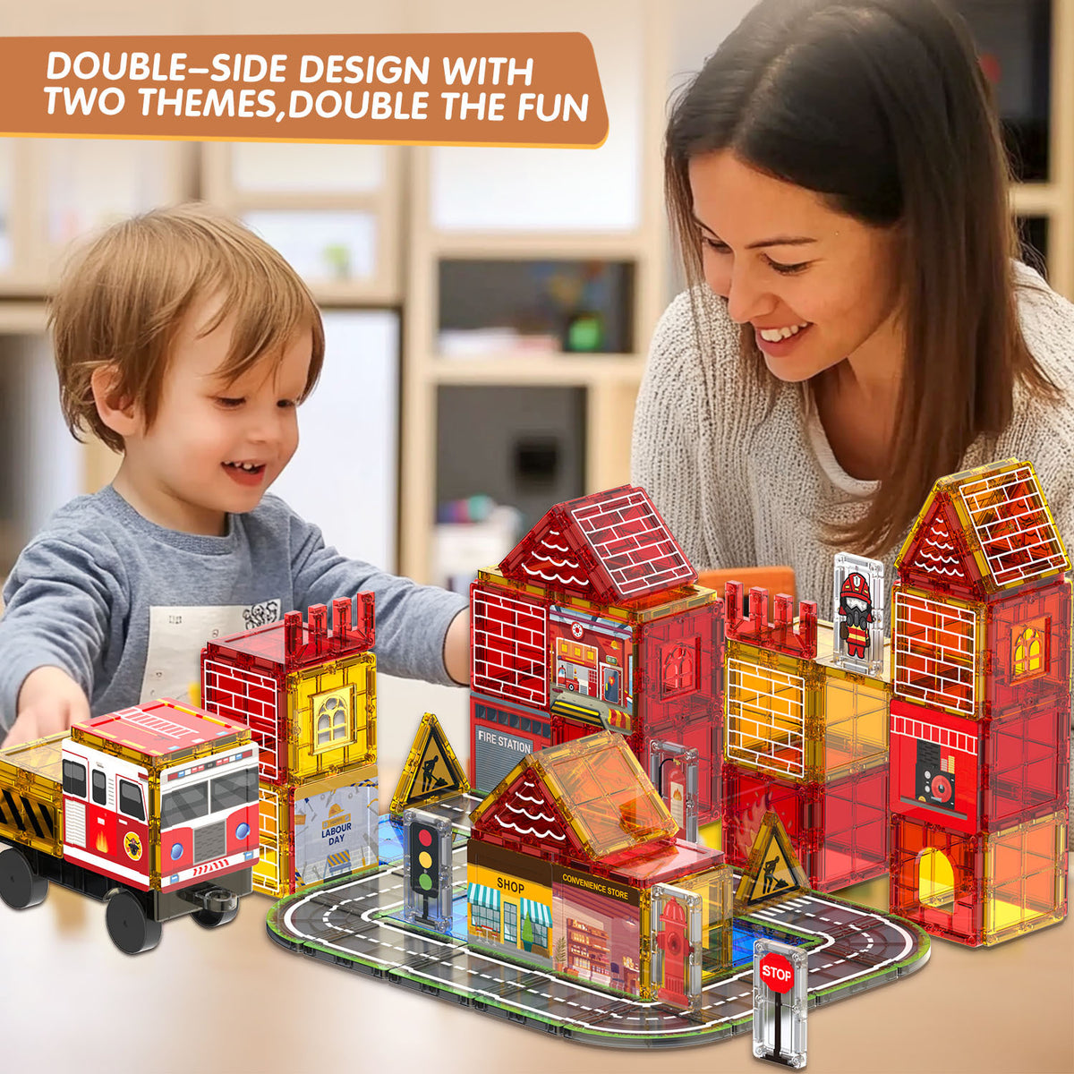Magnetic Tiles Building