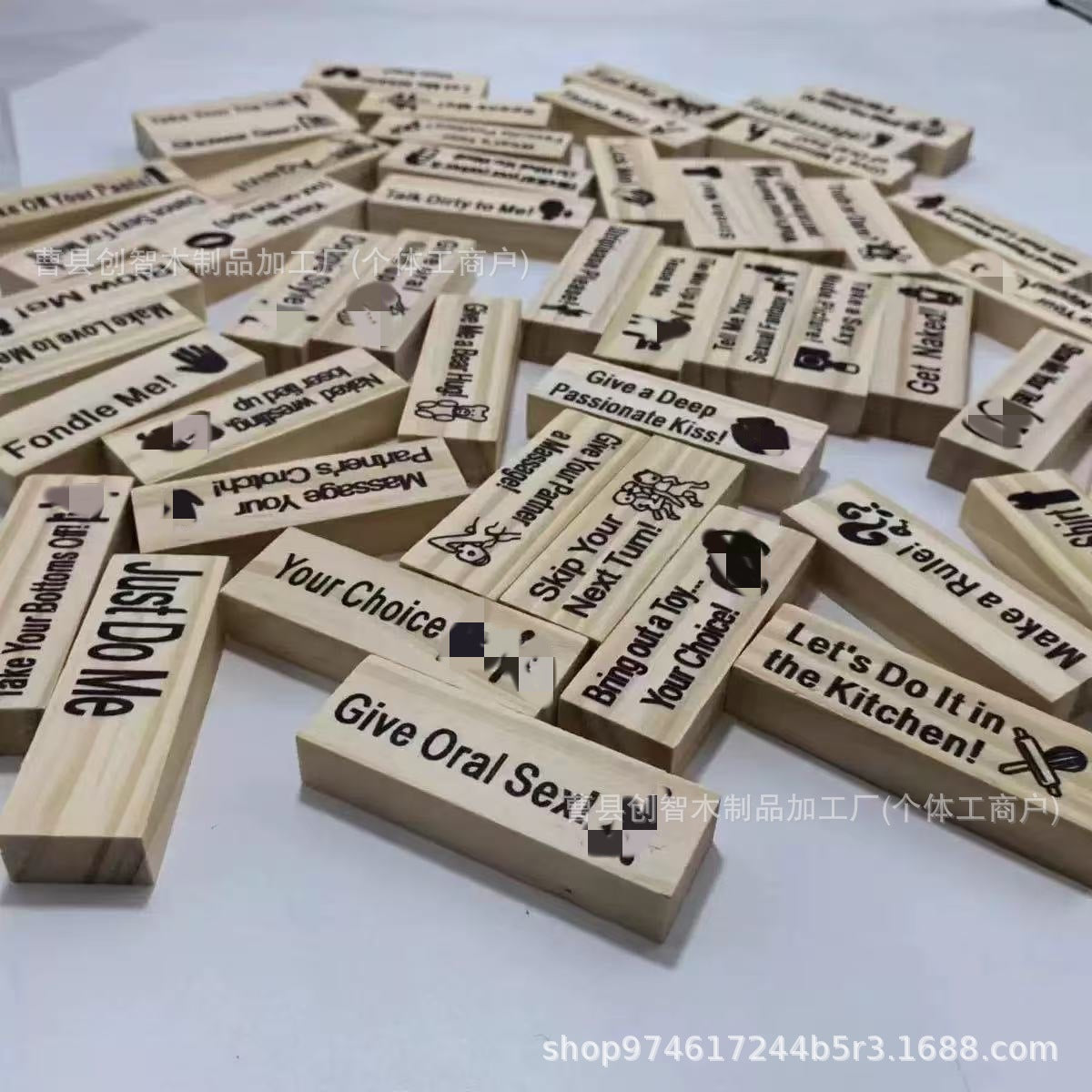 Jenga Game for couples (different lenguages)