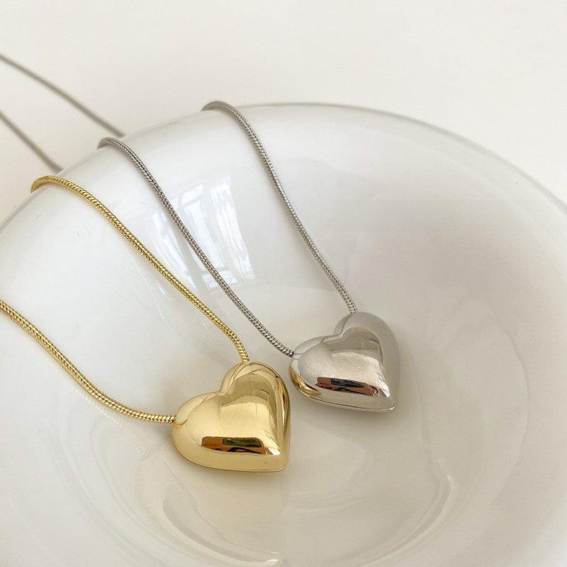 Heart Necklace Sterling Silver S925