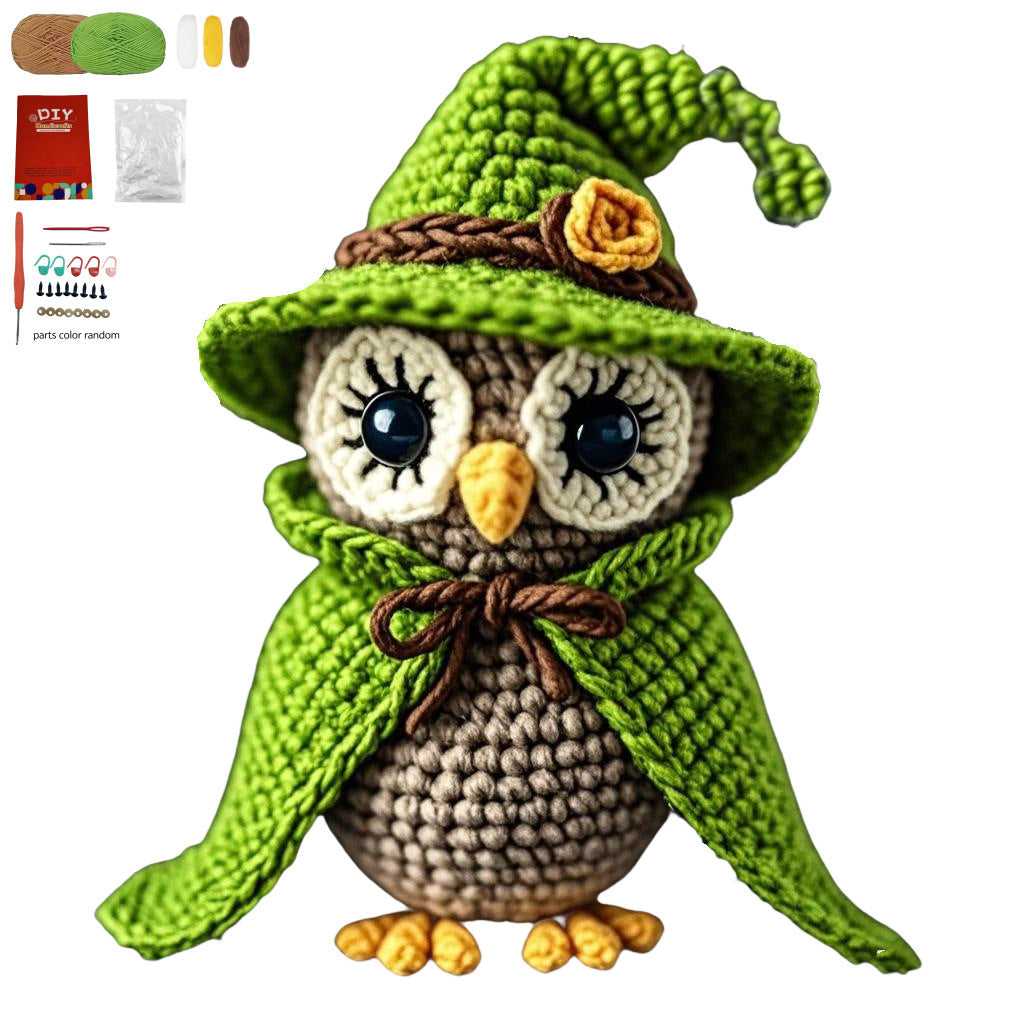 Crochet Kit owls, dolls, fairys, dragons, turtles