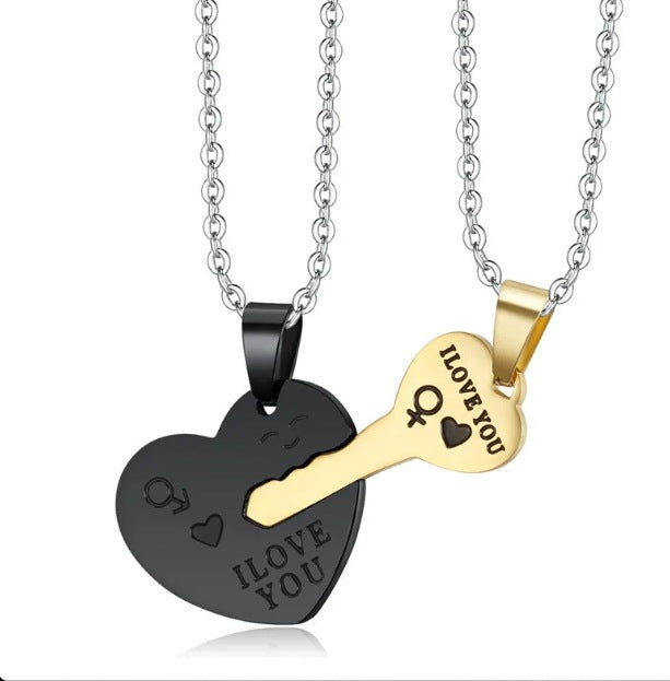 Love key for a couple and best friends