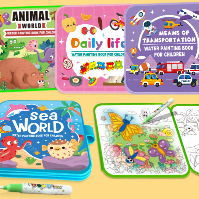 Reusable Magic Water Drawing Book